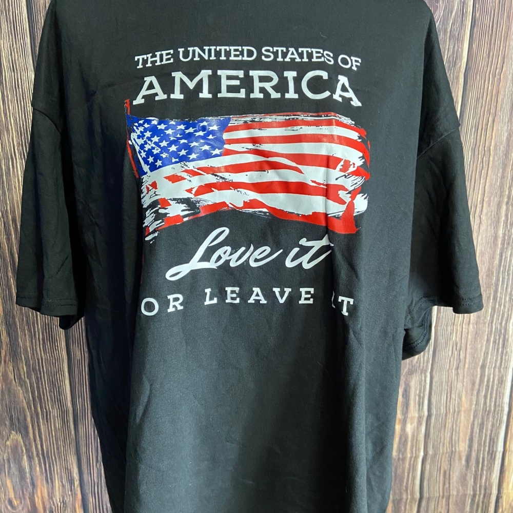 American Patriotic Black T-Shirt 2XL or 3XL